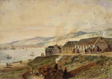 Image: [Brees, Samuel Charles] 1810-1865 :Courts of Justice, Wellington [ca 1843]