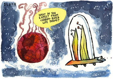 Image: "What do you expect from carbon-based life forms?" 1 November, 2006
