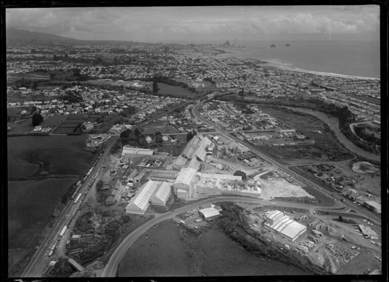 Image: New Plymouth, Taranaki, featuring New Zealand Farmers Fertiliser Company plant