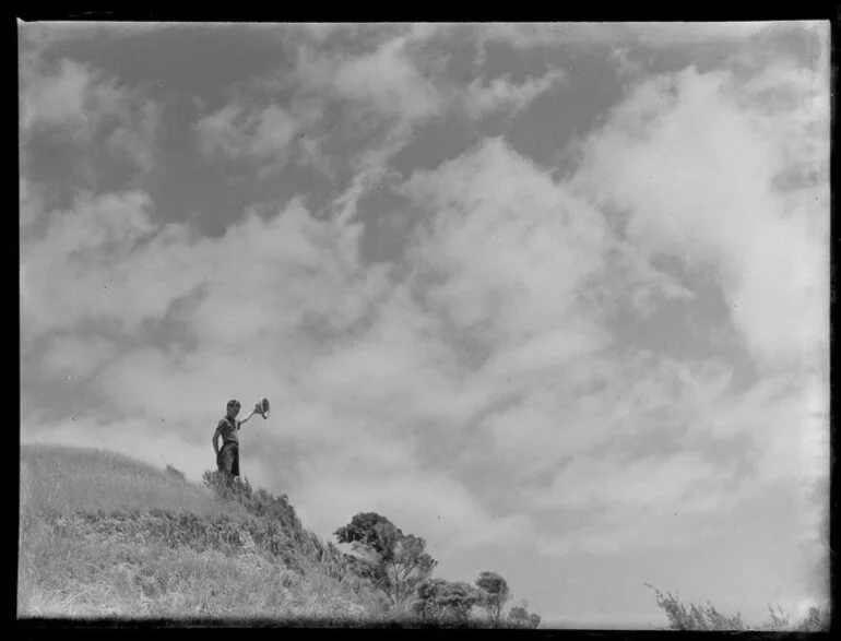 Image: Summer Child Studies series, boy on an hilltop