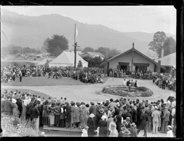 Image: Opening of Tūrongo House, Tūrangawaewae marae, Ngāruawāhia