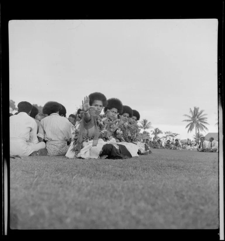 Image: Ceremonial dancers performing, Nandi, Fiji