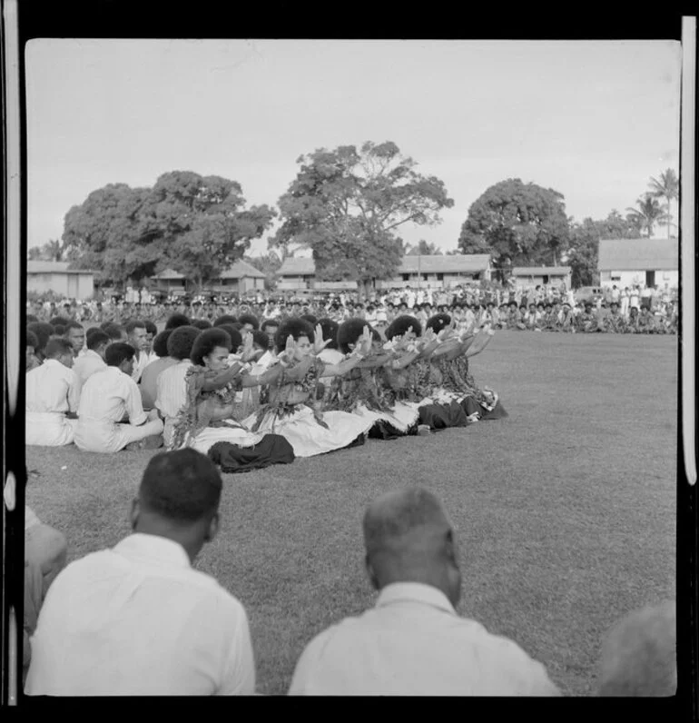 Image: Ceremonial dancers performing, Nandi, Fiji