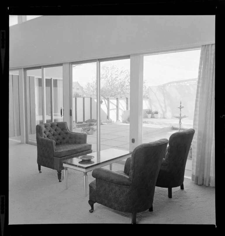 Image: Living room interior, Day house, Wellington