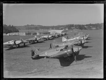 Image: Assembled planes, Hobsonville RNZAF base