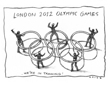 Image: Grosz, Christopher, 1947-:London 2012 Olympic Games...We're in training! - 28 August 2011
