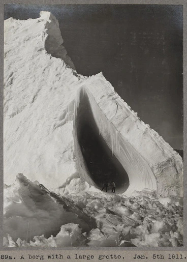 Image: Iceberg and grotto, Antarctica