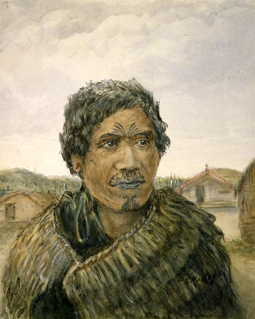 Image: Robley, Horatio Gordon 1840-1930 :Woman of the Ngaiterangi tribe, Bay of Plenty. 1864.
