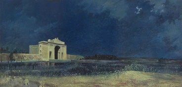 Image: Longstaff, William 1879-1953 :Menin Gate at midnight. [ca 1927?].