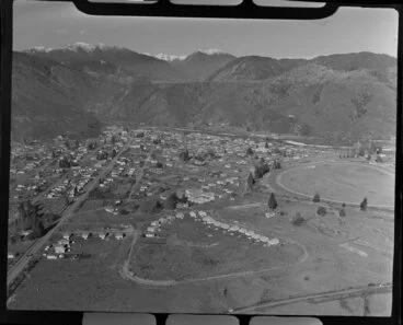 Image: Township of Reefton, including the Reefton Racecourse and the Inangahua River, Buller district, West Coast
