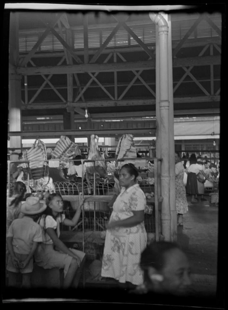 Image: Market scene, Papeete, Tahiti