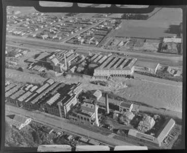 Image: Mataura, Southland District, featuring paper mill and freezing works