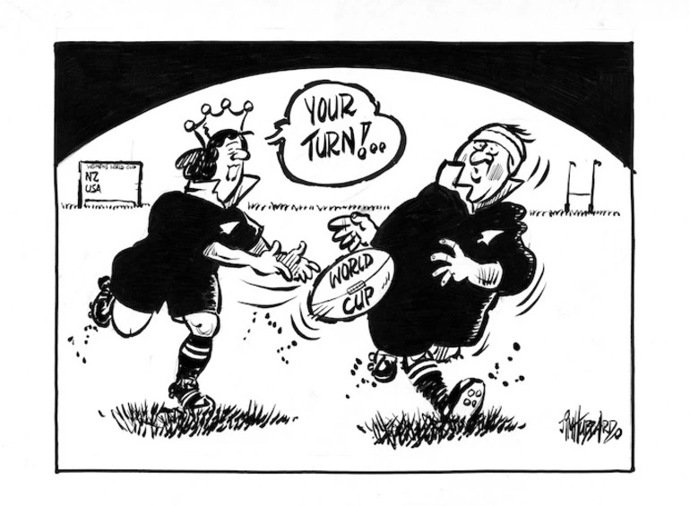 Image: Hubbard, James, 1949- :Your turn! 18 May 1998.