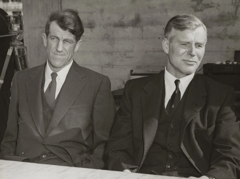 Image: Sir Edmund Hillary and Sir Vivian Fuchs