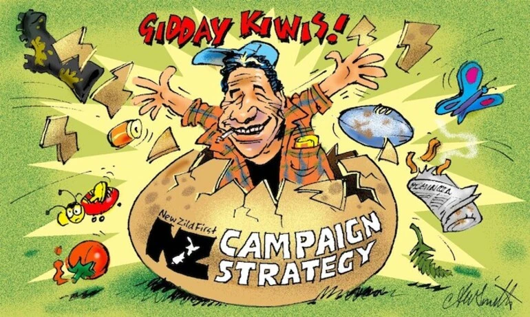 Image: "Gidday Kiwis!" New Zild First Campaign Strategy. 25 August, 2007