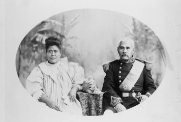 Image: Malietoa Laupepa and his Rarotongan wife Fa'asisina