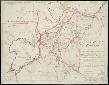 Image: Hill, Henry Thomas, 1849-1933 :Map of Kaingaroa tableland [ms map]. H. Hill, 1926-1927