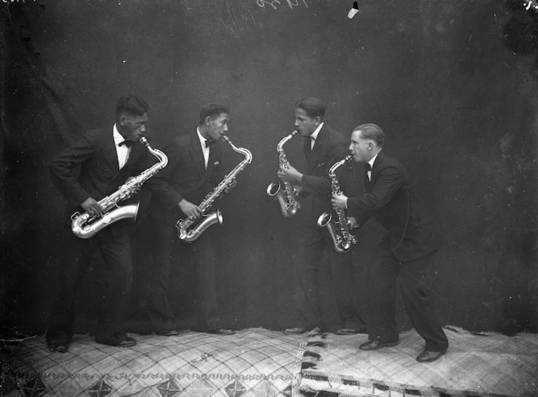 Image: Members of the Ole Maimoa Orchestra of the Maori Agricultural College, Hastings