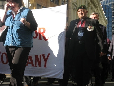 Image: Photographs of Vietnam War veterans marching to Parliament, Wellington