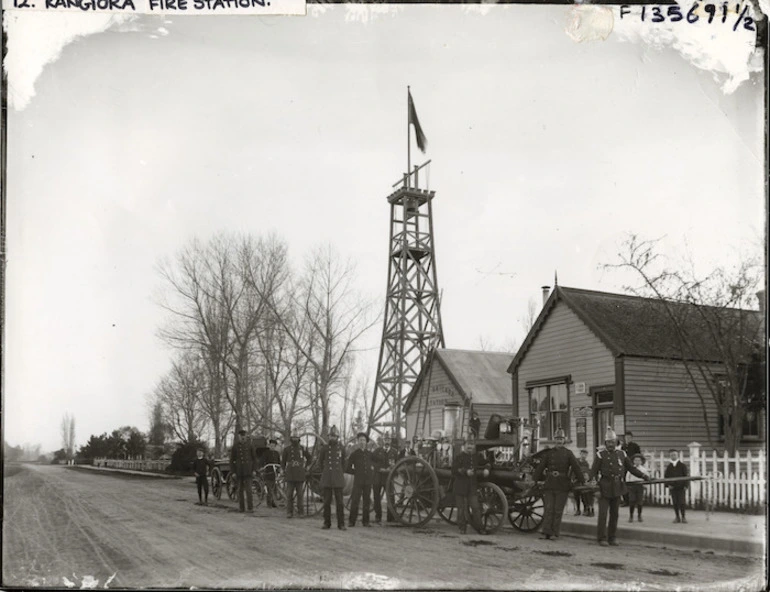 Image: Creator unidentified : Photograph of Rangiora fire brigade