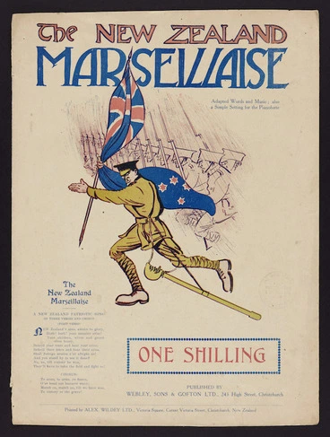 Image: The New Zealand marseillaise / adapted words and music ; also a simple setting for the pianoforte.