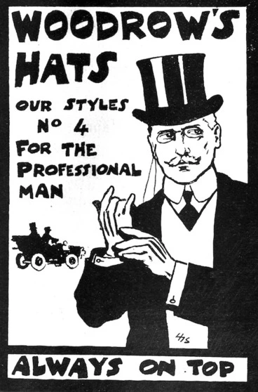 Image: Advertisement for Woodrow's Hats