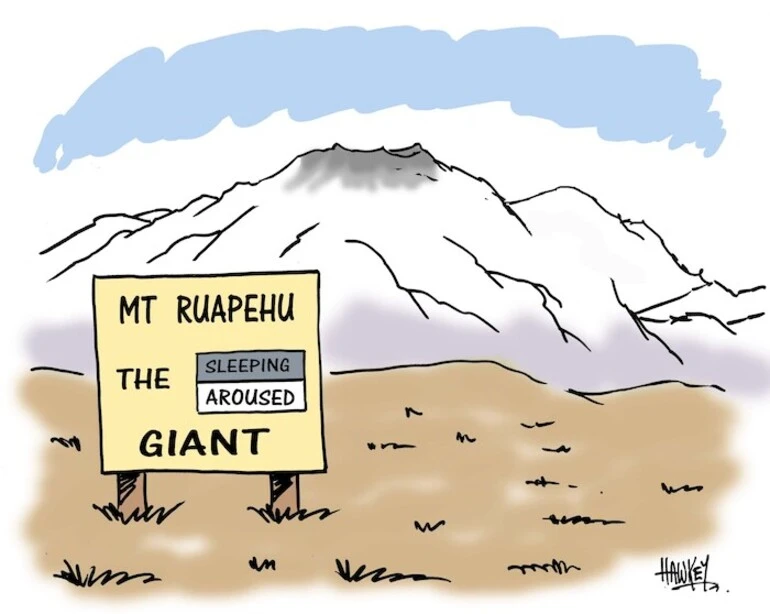 Image: Mt Ruapehu, the Giant - Sleeping, AROUSED. 27 September, 2007