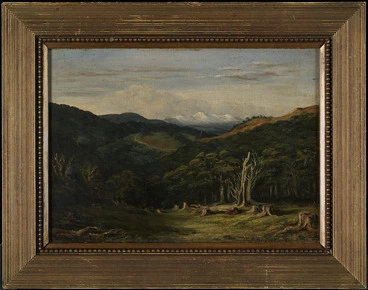 Image: Barraud, Charles Decimus, 1822-1897 :[View towards the Rimutakas, Wellington]. 1849.