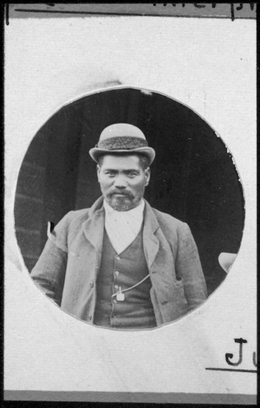Image: Ross, Malcolm, 1862-1930 :July [Hurae, guide for Lord Ranfurly's party from Waikaremoana to Ruatoki]