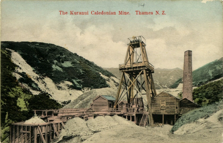 Image: The Kuranui Caledonian Gold Mine. Thames, N.Z.