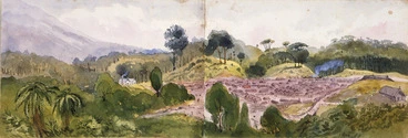 Image: [Fox, William] 1812-1893 :Pariaka. Te Whiti's Pah 1882 Taranaki.