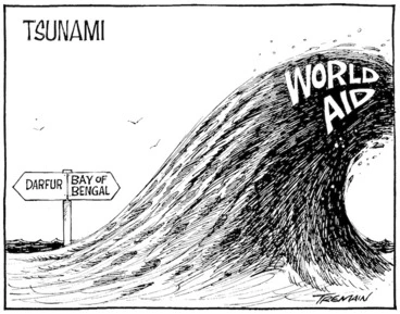 Image: Tremain, Garrick, 1941- :Tsunami. Otago Daily Times, 20 December 2005.
