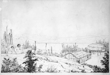 Image: Smith, William Mein, 1799-1869 :From the Pah Pipitea, Port Nicholson, Decr 1840