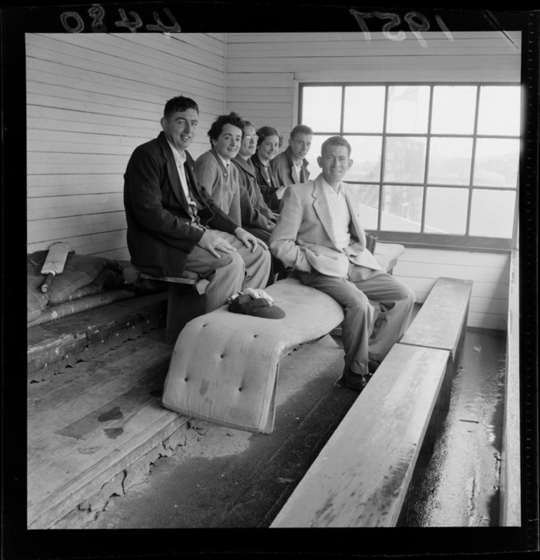 Image: Spectators at cricket, Wellington