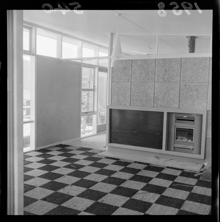 Image: Interior of a model home at Wainuiomata