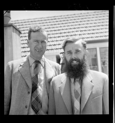 Image: Scientists Dr T Hatherton and Mr W Ingham