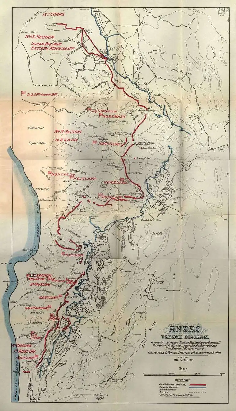 Image: Anzac Trench Diagram