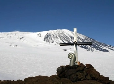 Image: Koru capsule on Mt Erebus