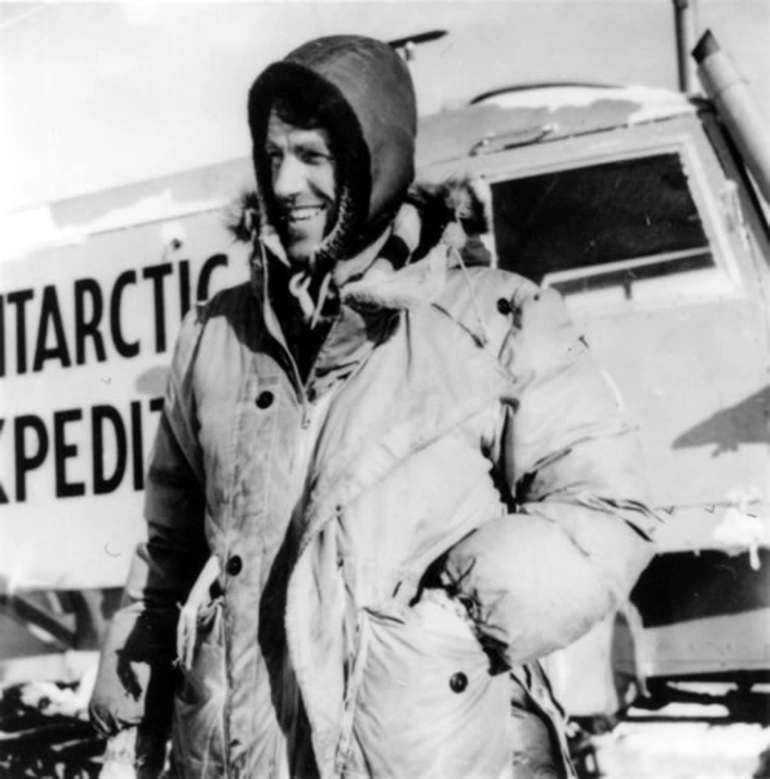 Image: Edmund Hillary in Antarctica