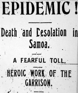 Image: Reporting Samoa's influenza pandemic
