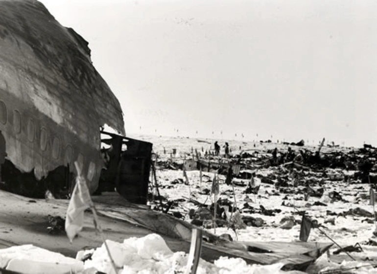 Image: Wreckage from Erebus disaster