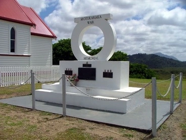 Image: Motukaraka Point war memorial