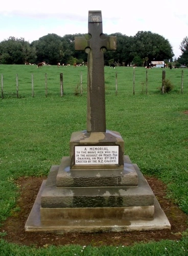 Image: Ōkaihau NZ Wars memorial cross