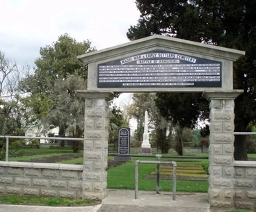 Image: Rangiriri NZ Wars cemetery arch
