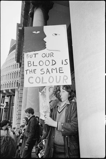 Image: School children protesting, 1981 Springbok tour