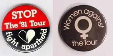 Image: Protest badges - 1981 Springbok tour