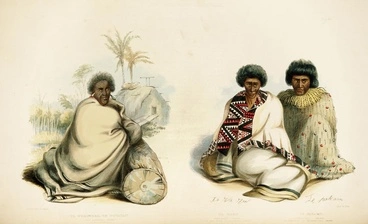 Image: Painting of Pōtatau Te Wherowhero and two other chiefs