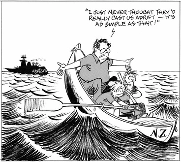 Image: Cast adrift from ANZUS cartoon