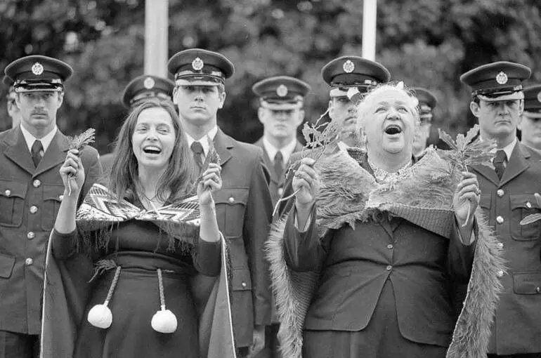 Image: Karanga at opening of Parliament, 1984