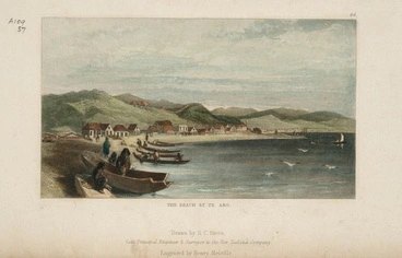 Image: Painting of Te Aro pa, 1847